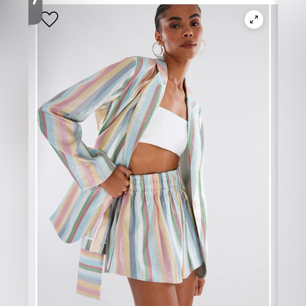 BCBGMaxAzria colorful shiny blazer